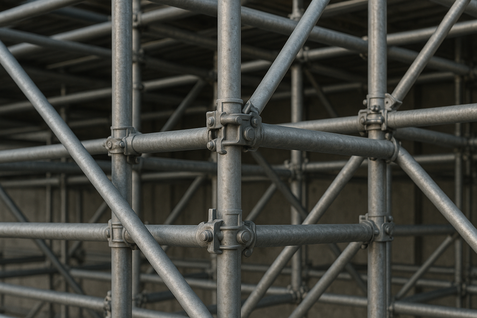 Skapa en nära bild på en byggnadsställning